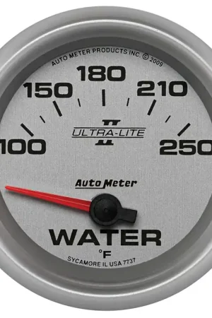 Don’t Miss Out Autometer 2-5/8" Water Temperature 100-250 °F Air-Core Ultra-Lite II