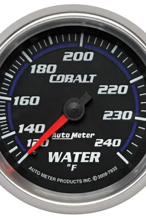 Autometer 2-5/8" Water Temperature 120-240 °F 6 Ft. Mechanical Cobalt Price Cut