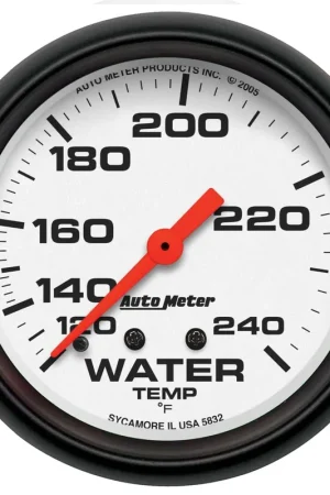 Popular Autometer 2-5/8" Water Temperature 120-240 °F 6 Ft. Mechanical Phantom