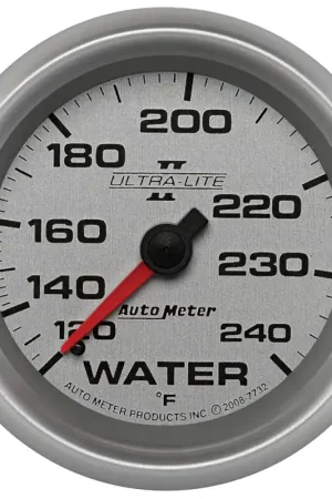 Autometer 2-5/8" Water Temperature 120-240 °F 6 Ft. Mechanical Ultra-Lite II Popular
