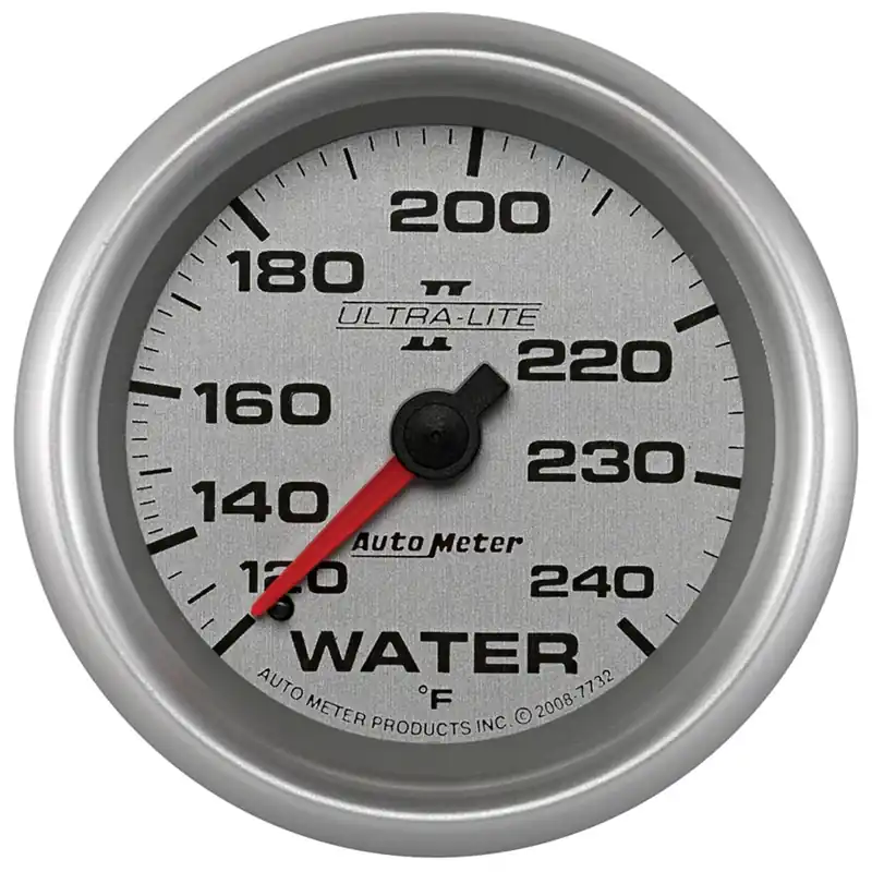 Autometer 2-5/8" Water Temperature 120-240 °F 6 Ft. Mechanical Ultra-Lite II Popular