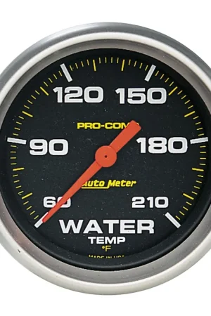 Autometer 2-5/8" Water Temperature 60-210 °F Stepper Motor Pro-Comp Cheap
