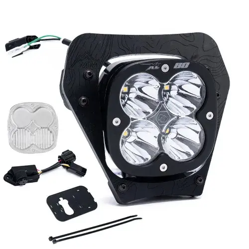 Genuine Baja Designs 2024 KTM 350 EXC-F/ 350 XW-F/ 450 XCF-W XL80 (D/C) Headlight Kit w/ Dimmer