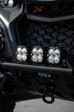 Brand New Baja Designs 2024+ Can-Am Maverick R Squadron Sport Push Bar Bumper Kit - Clear