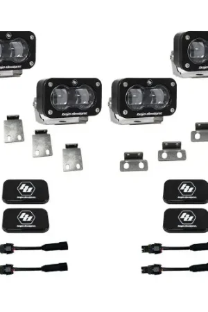 Baja Designs 21-22 Ford F-150 Raptor S2 SAE Dual Fog Pocket Light Kit - Clear Special Discount