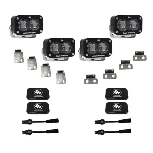 Baja Designs 21-22 Ford F-150 Raptor S2 SAE Dual Fog Pocket Light Kit - Clear Special Discount