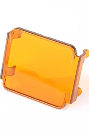 Rugged Ridge 3 Inch Square LED Light Cover Amber Final Sale