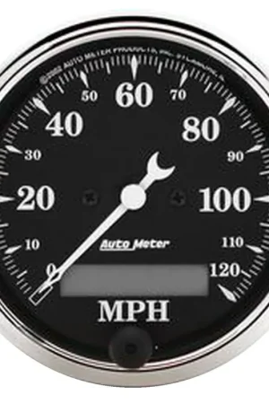 Wholesale Autometer 3-1/8" Speedometer 0-120 MPH Electric Old Tyme Black