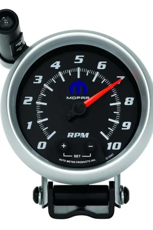 Autometer 3-3/4" Pedestal Tachometer 0-10,000 RPM Black Mopar Wholesale