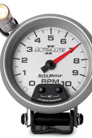 Must Have Autometer 3-3/4" Pedestal Tachometer 0-10,000 RPM Ultra-Lite II
