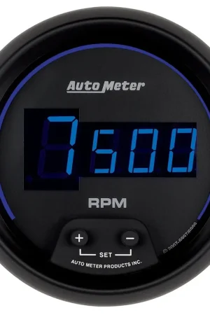 Autometer 3-3/8" In-Dash Tachometer 0-10,000 RPM Cobalt Digital Final Sale