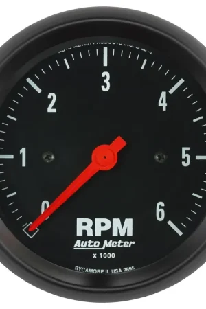 Autometer 3-3/8" In-Dash Tachometer 0-6,000 RPM Z-Series Free Shipping