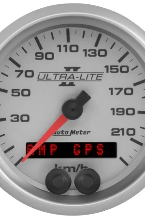 Autometer 3-3/8" Speedo 225 KM/H GPS Ultra-Lite II Free Delivery