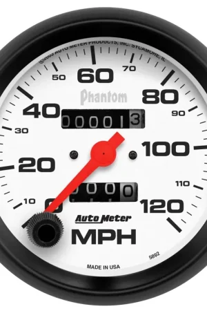 Autometer 3-3/8" Speedometer 0-120 MPH Mechanical Phantom Free Returns