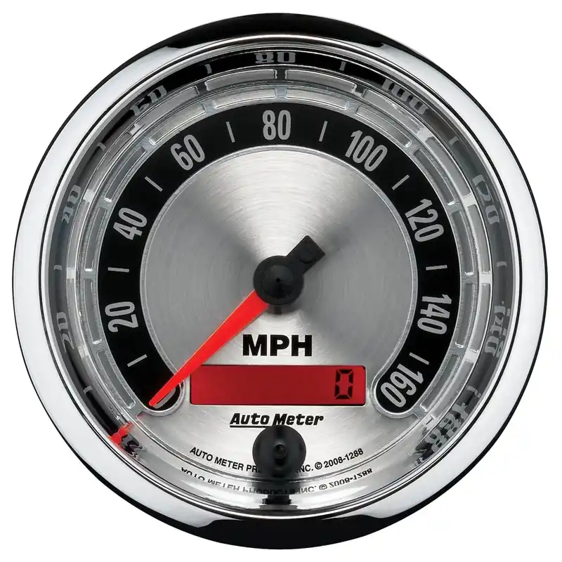 Markdown Autometer 3-3/8" Speedometer 0-160 MPH Electric American Muscle