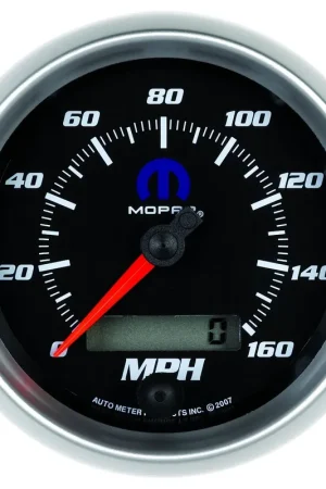 Autometer 3-3/8" Speedometer 0-160 MPH Electric Black Mopar Hot Deal