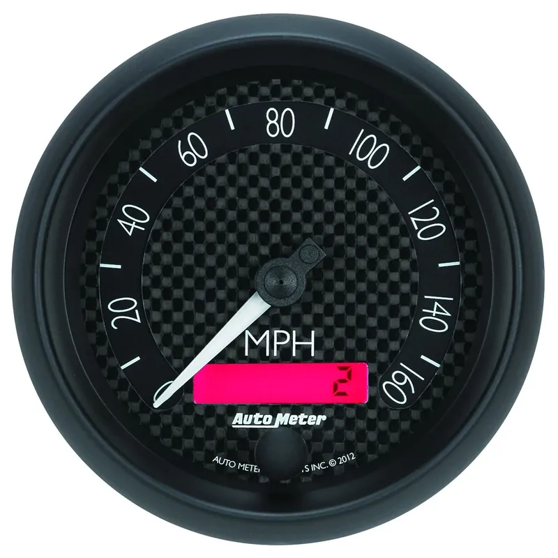 Limited Edition Autometer 3-3/8" Speedometer 0-160 MPH Electric GT