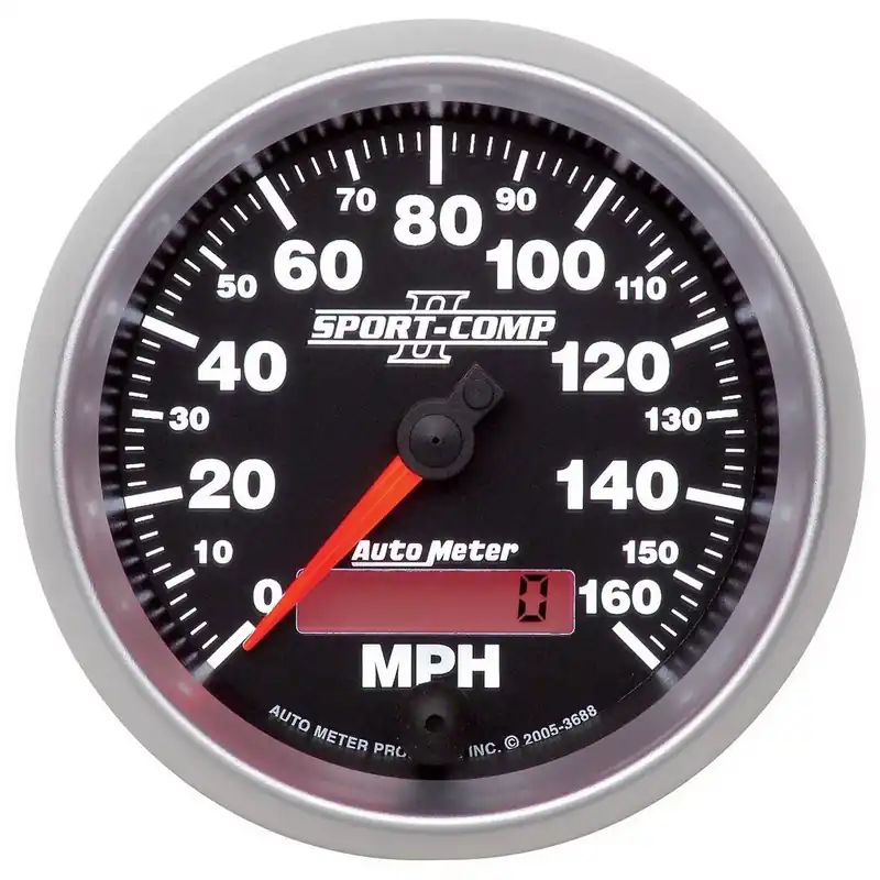 Today Only Autometer 3-3/8" Speedometer 0-160 MPH Electric Sport-Comp II