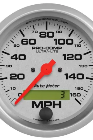 Autometer 3-3/8" Speedometer 0-160 MPH Electric Ultra-Lite Sale