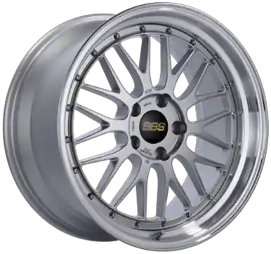 BBS LM 20x8.5 5x114.3 ET30 PFS Diamond Silver Center Diamond Cut Lip Wheel -82mm PFS/Clip Required - LM253DSPK Get Yours