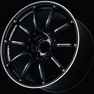 Advan RZII 16x7.0 / +30 Offset / 4-100 / 63mm Bore / Racing Gloss Black & Ring - YAZ6E30AB Trusted Brand