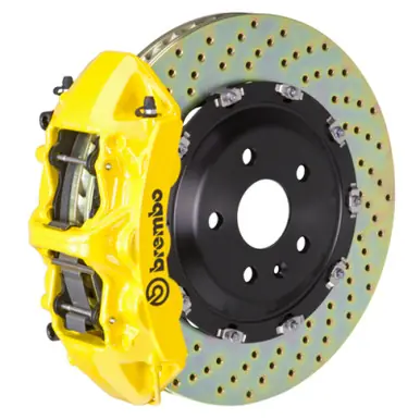Buy Today Brembo 17+ A4/18+ A5/18+ S4/18+ S5 Front GT BBK 6 Piston Cast 380x34 2pc Rotor Drilled- Yellow - 1T1.9011A5